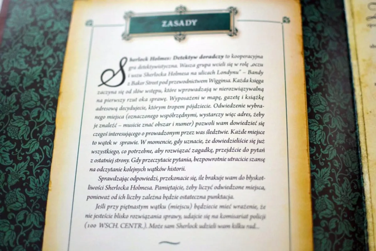Rzut Okiem – Sherlock Holmes: Detektyw Doradczy — gra na stole Angry BoardGamer, zdjęcie 2