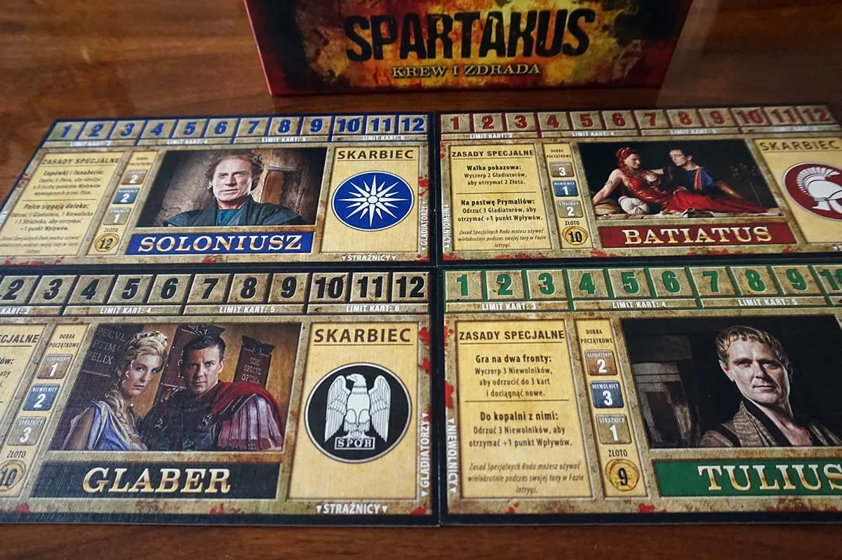Spartakus – Krew i Zdrada — gra na stole Angry BoardGamer, zdjęcie 4