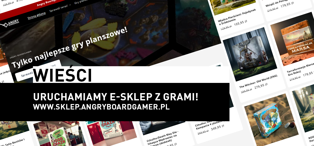 Startujemy z e-sklepem Angry Boardgamer!