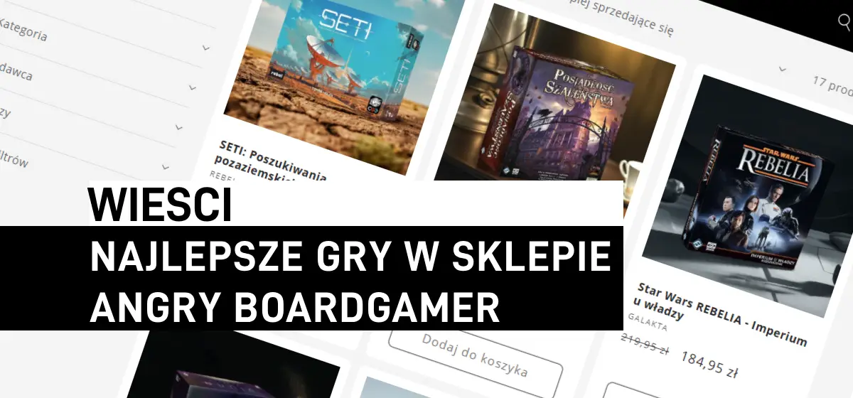 Nowości i bestsellery w sklepie Angry Boardgamer