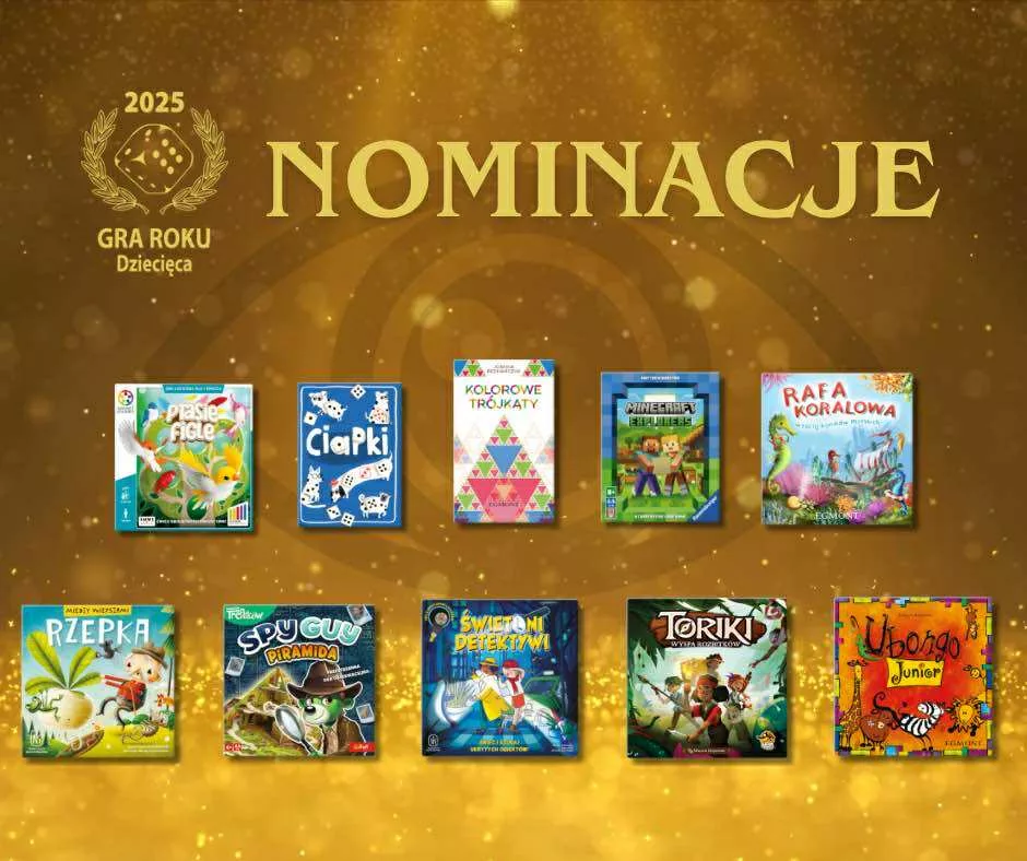 Nominacje w kategorii Gra Roku dla Dzieci 2025